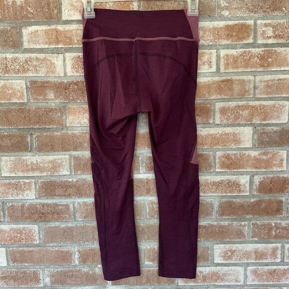 Outdoor Voices Move Free Tech Sweat Leggings Plum Mauve Purple XS - Picture 4 of 8